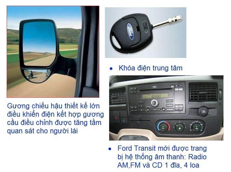 Đặc điểm kỹ thuật trên xe Ford Transit-4